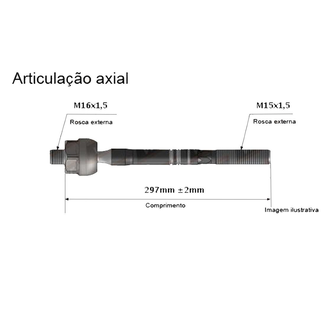 Axial Direcao Fiat Argo Cronos 2018/ Viemar 680650