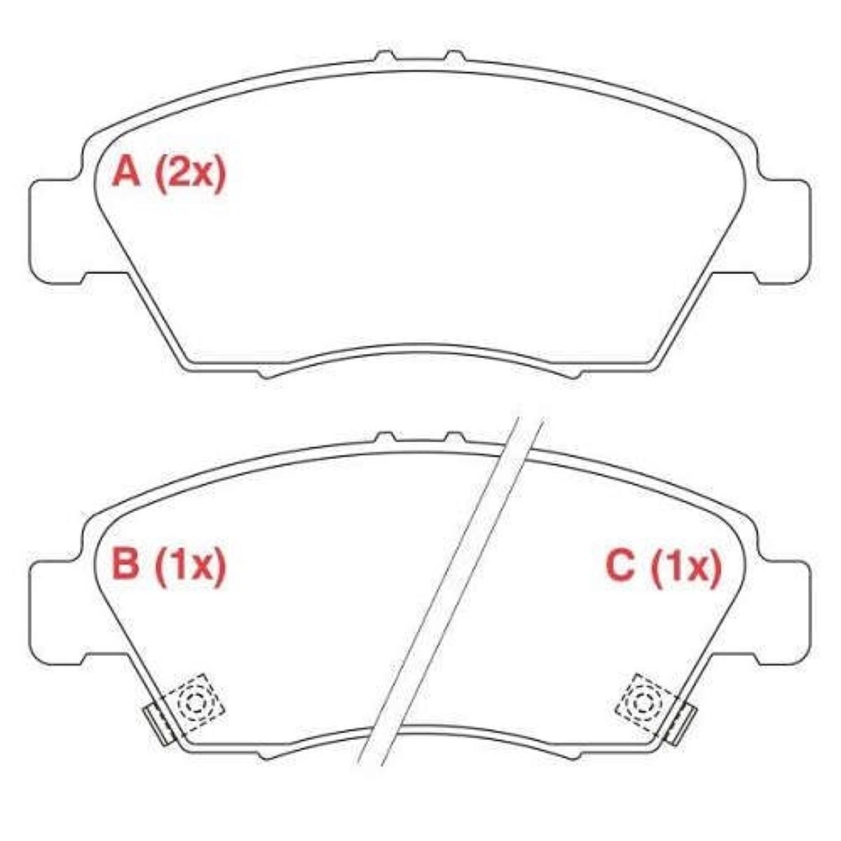 Past Fr Civic 91/ Pw530 Civic 91/98 1.5/6 Akebono