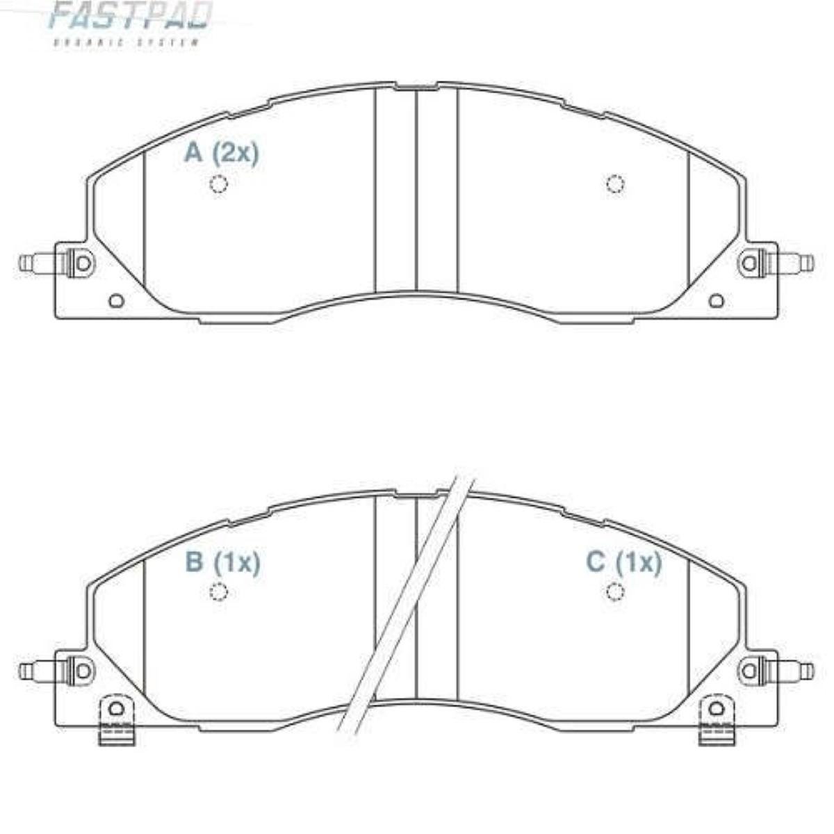 Pastilha De Freio Dianteira Dodge Ram 09/ 5.9 6.7 Willtec Fp762