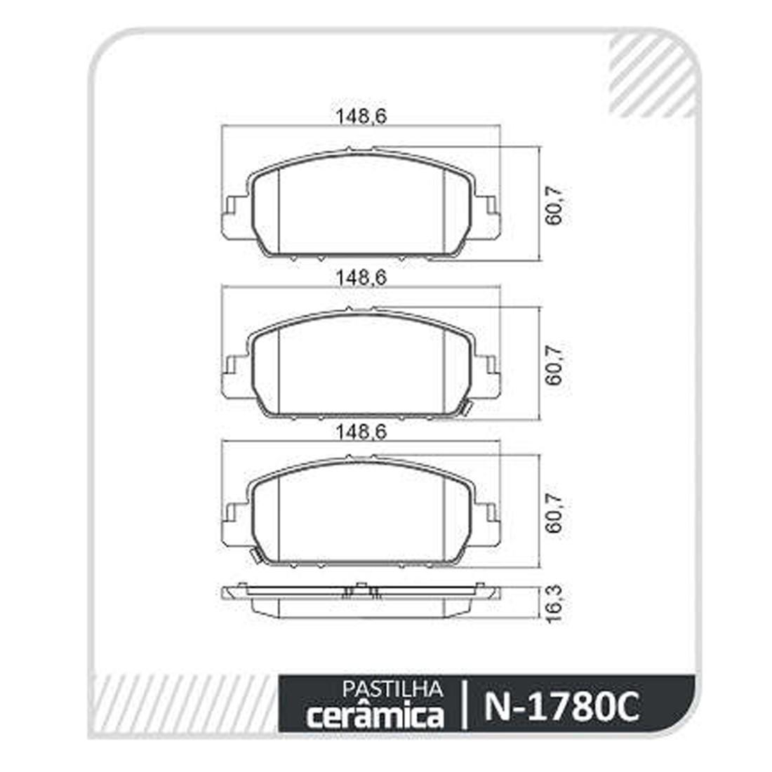 Pastilha Freio D Honda Accord Hr-V Cobreq N1780C