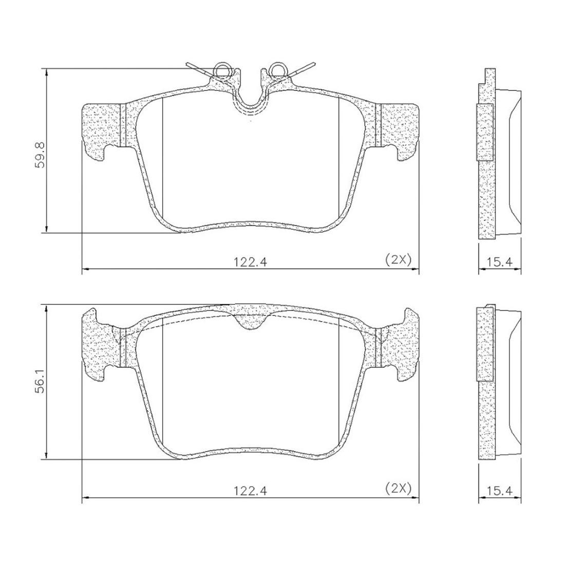 Pastilha Freio Traseira S90 Xc60 Xc90 2016/ Fras-Le Pd2196