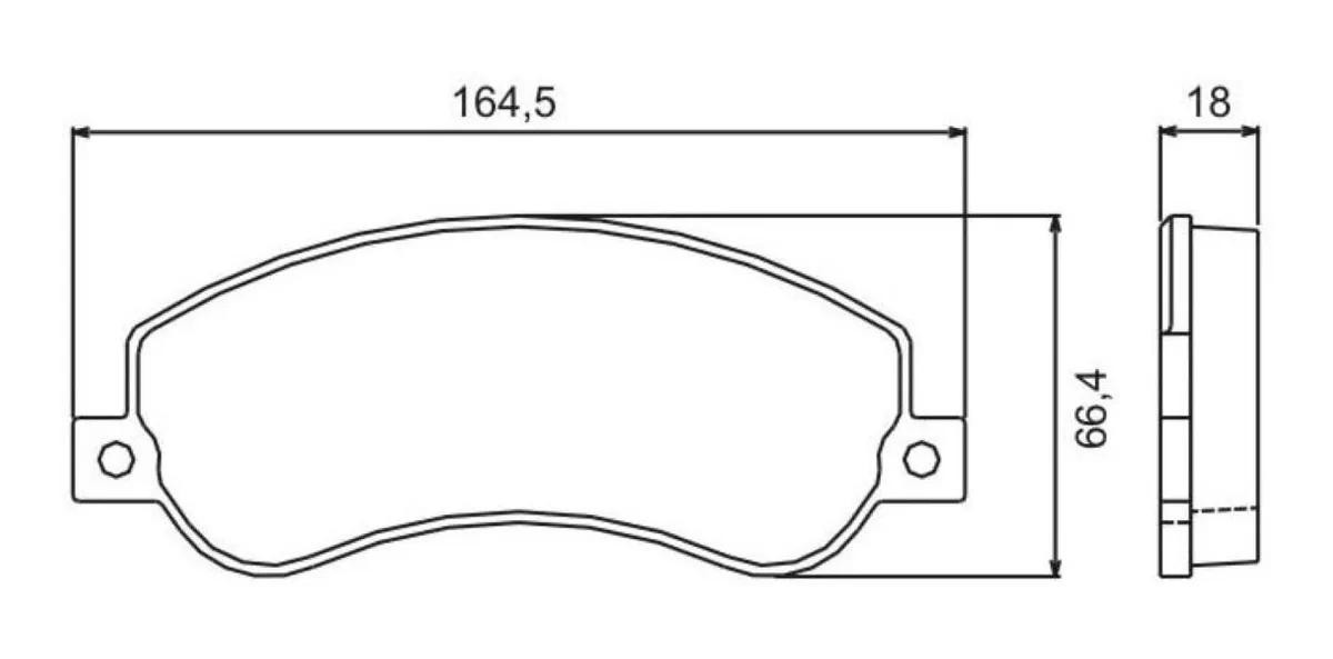 Pastilha De Freio Dianteira Ford Transit Van 2.4 2009/ Jurid Hq2261