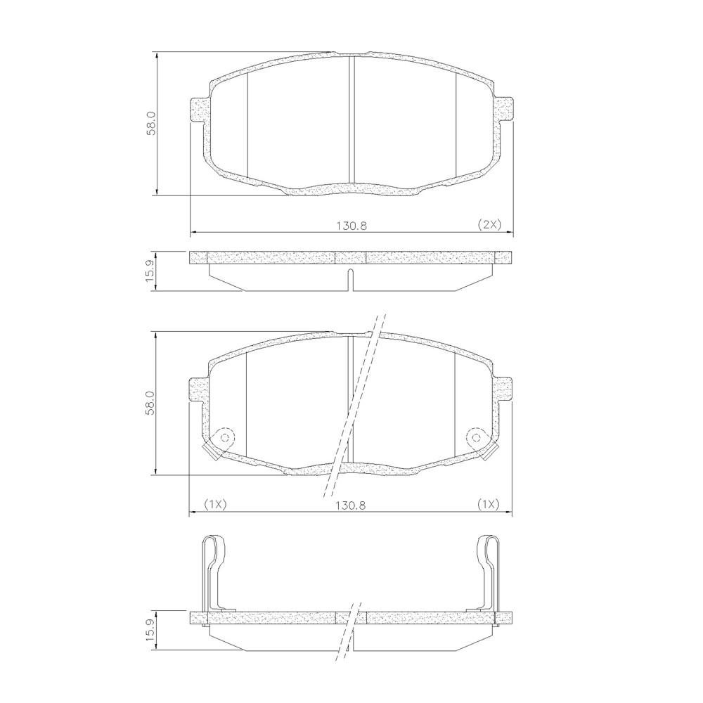 Pastilha Freio Dianteira I30 Cerato 09/ Frasle Pd1092