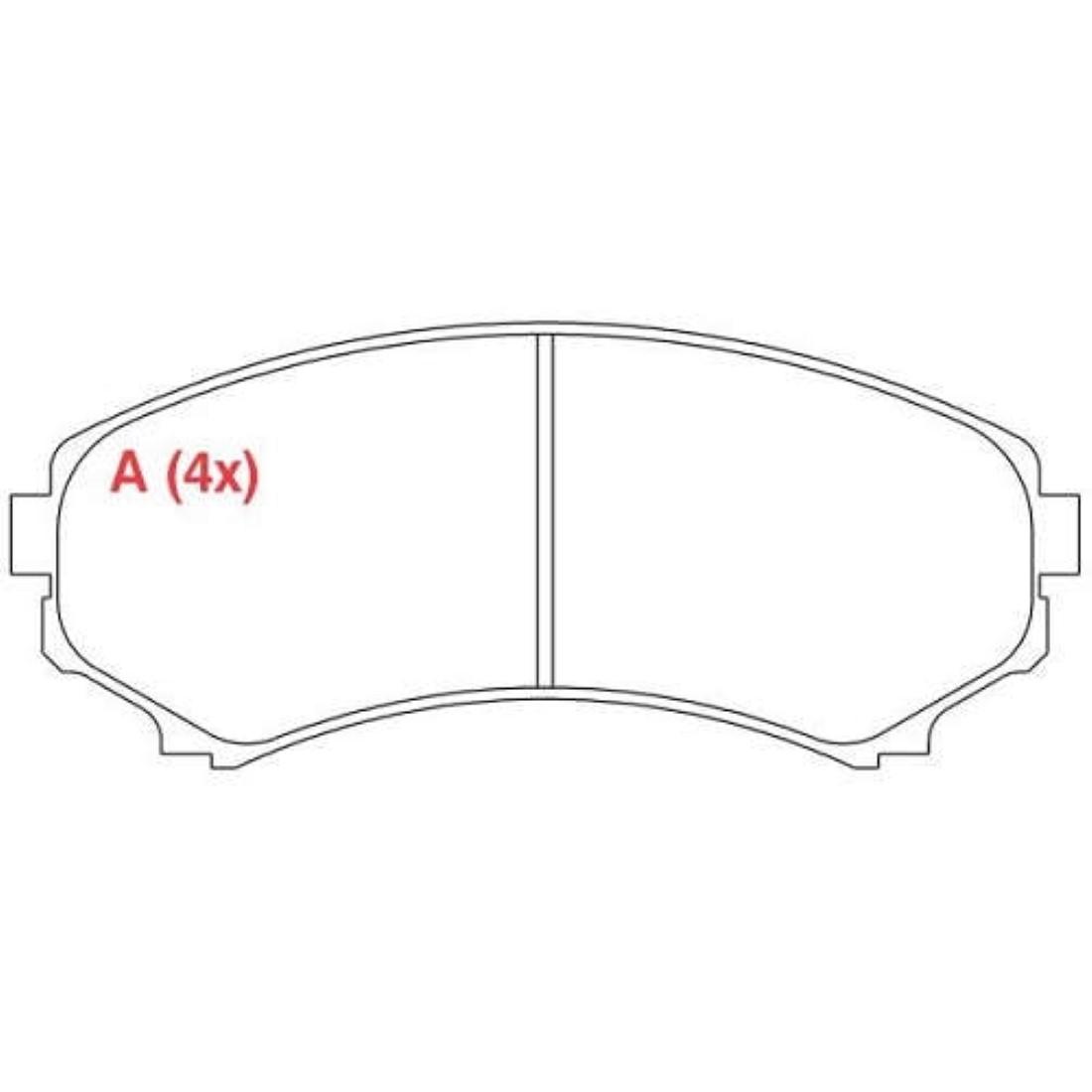 Pastilha Freio Diant Ceramica Pajero Full 02/ Willtec Fp384
