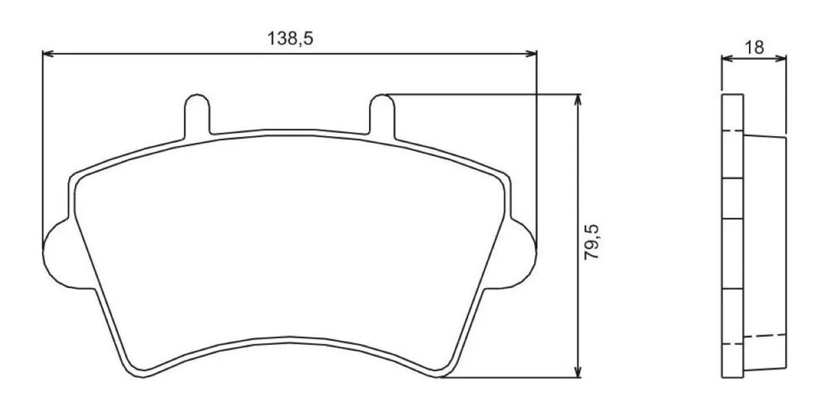 Pastilha De Freio Diant Renault Master 2000/ Jurid Hq2275