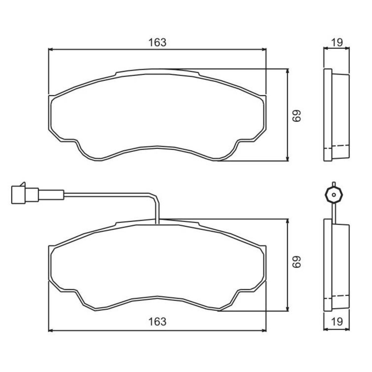 Pastilha De Freio Diant Jumper Ducato Boxer Jurid Hq2260A