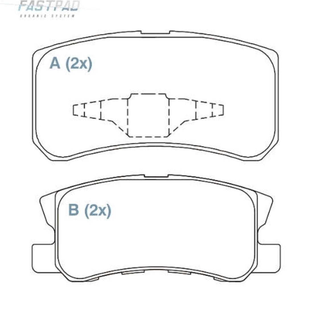 Pastilha Freio Tras Ceramica Asx Pajero Full Willtec Fp385