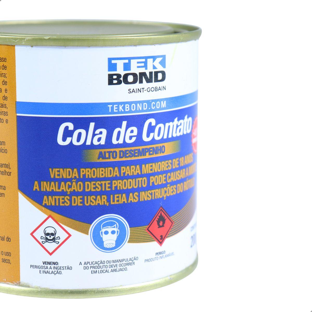 Cola Sapateiro Adesivo De Contato 200G Tekbond 24301000190