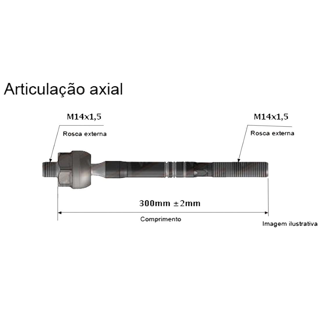 Axial Direcao Gol Saveiro Voyage 2009/ Viemar 680363