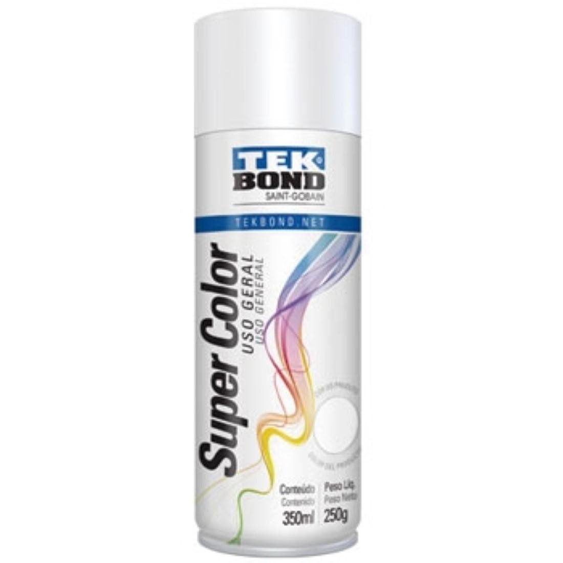 Tinta Spray Branco Fosco Uso Geral 350Ml Tekbond 23101006900