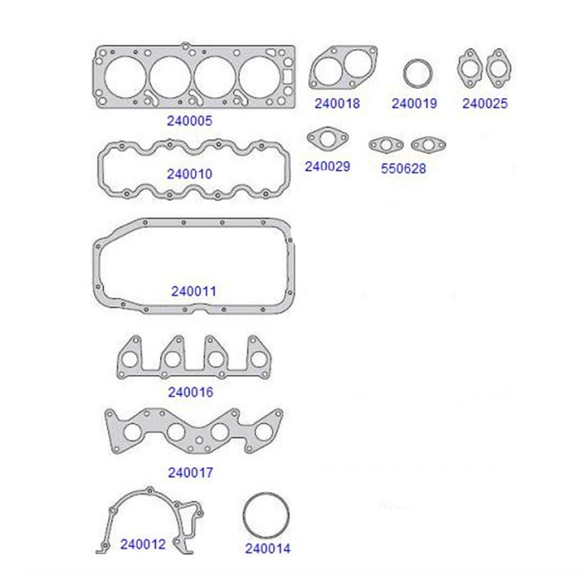Junta Do Motor Monza 1.8 8V 1982/ Taranto 240000