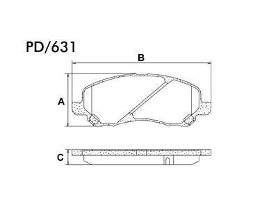 Pastilha De Freio Outlander / Sebring 03/ Frasle Pd631<Br>