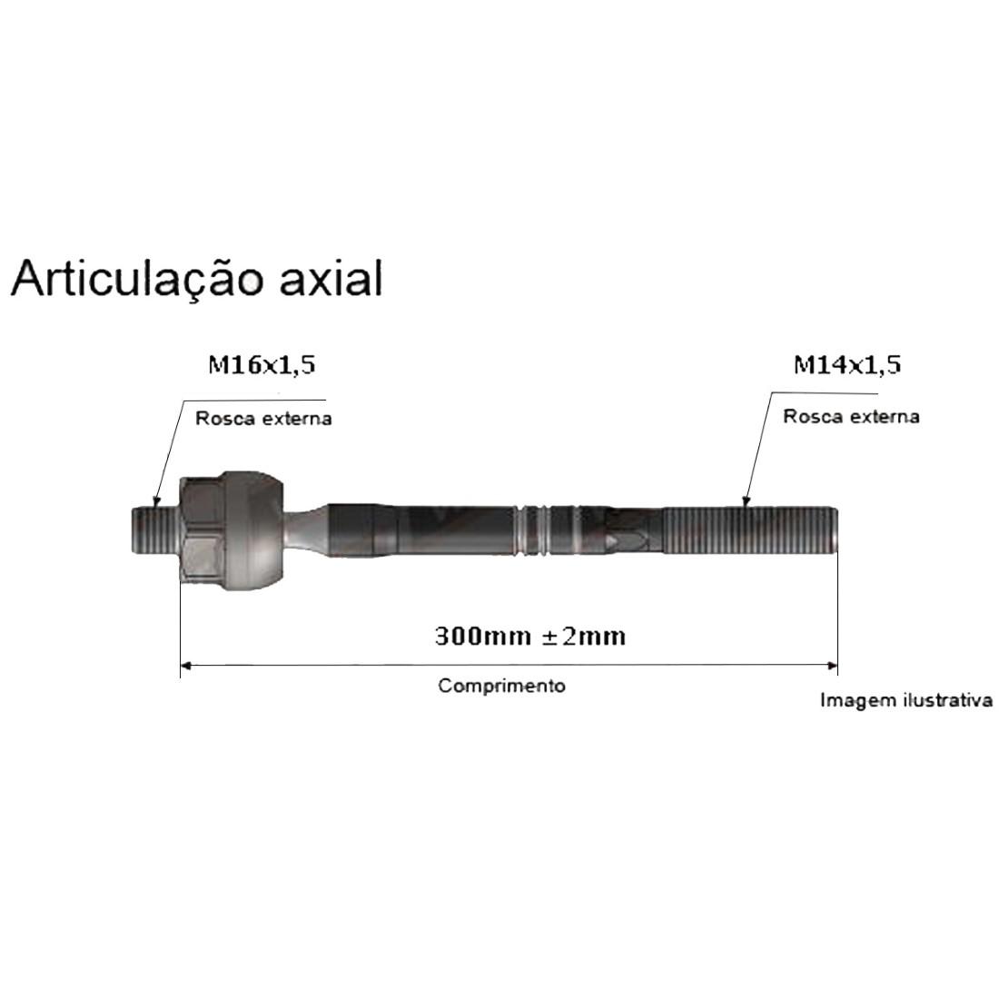 Axial Direcao Fox Gol Polo Saveira Voyage Viemar 680192