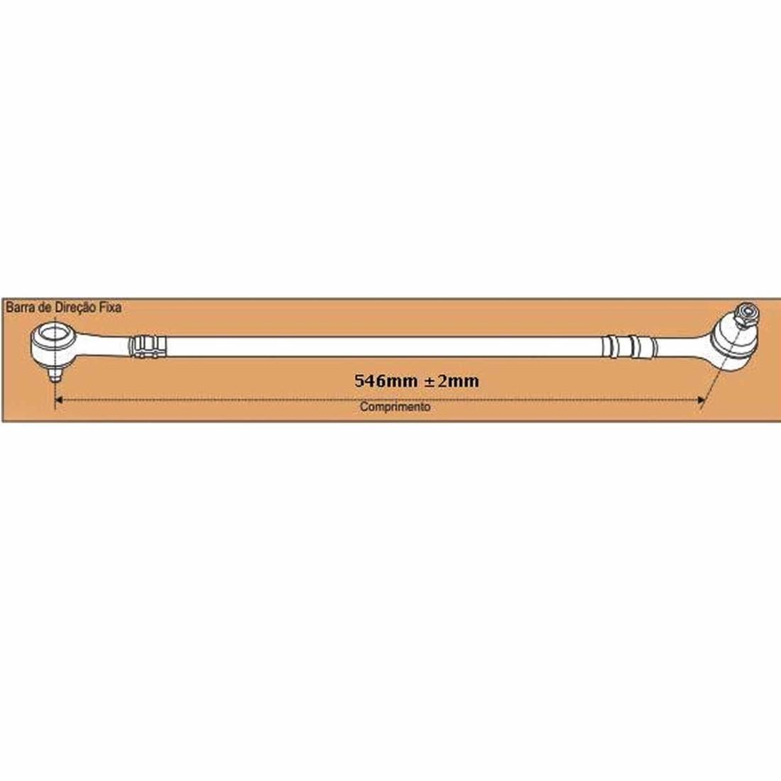 Barra Direcao Direita Kombi 1976 A 2014 Viemar 750214