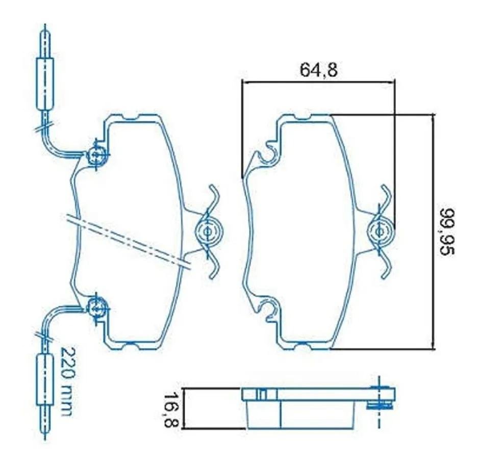 Pastilha De Freio Traseira Clio 1991/ Megane 1996/ Twingo Express Jurid Hq2063A