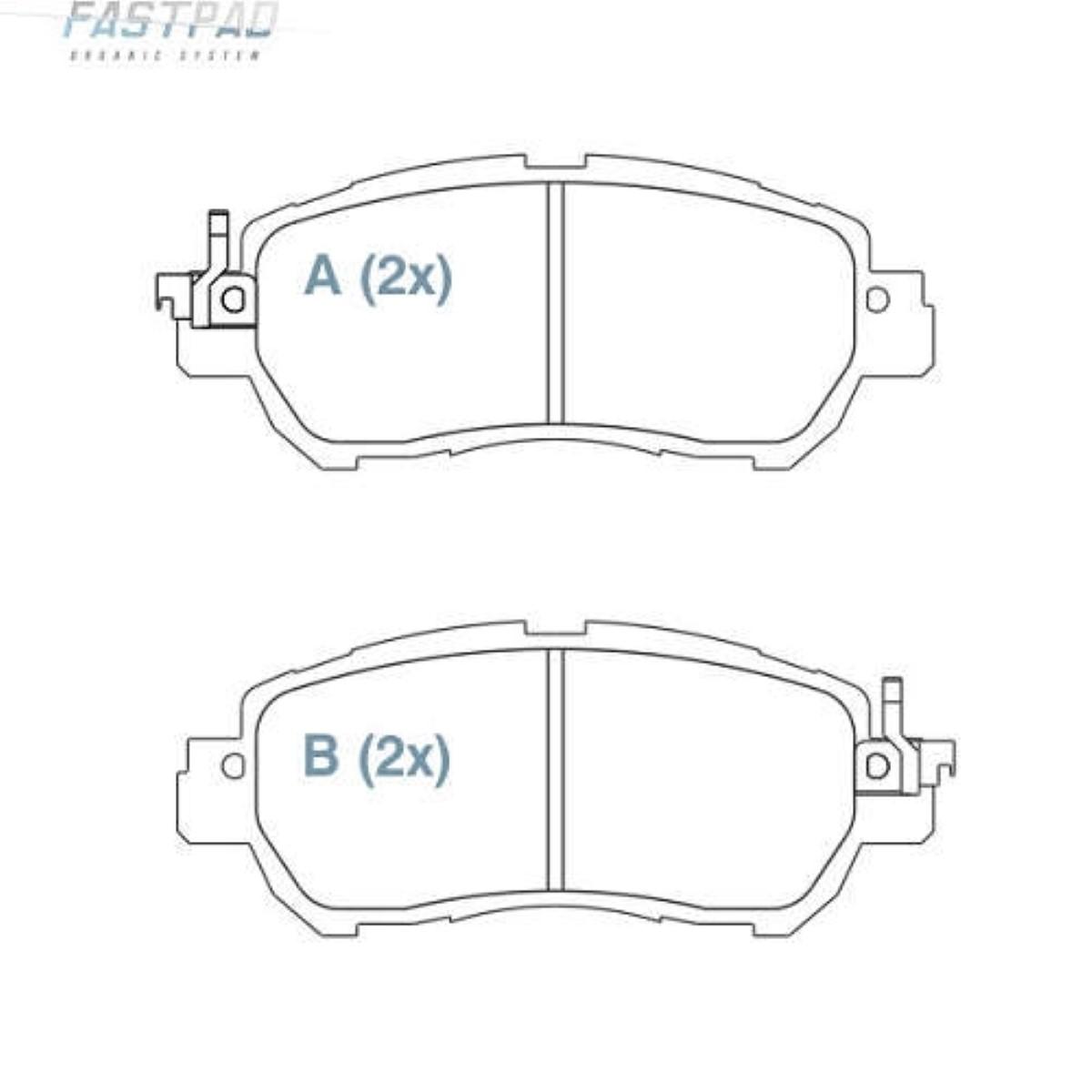 Pastilha De Freio Dianteira Fastpad Nissa Kicks 17/ Willtec Fp968