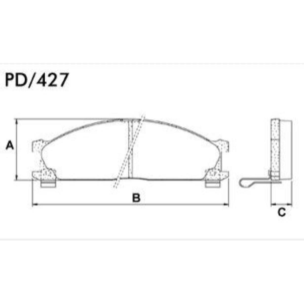 Pastilha Freio Ceramica Frontier 98/08 Fras-Le Pd427-Cmaxx