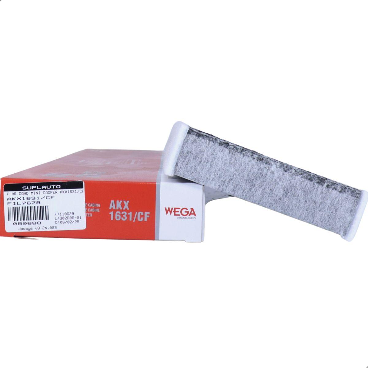 Filtro De Ar Condicionado Mini Cooper 08 1.6 Turbo Wega Akx1631