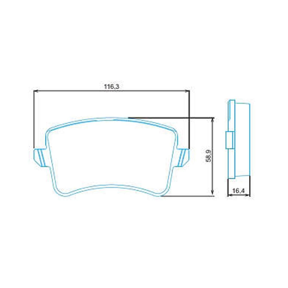 Pastilha De Freio Traseira Audi A3 2008/ Jurid Hqj2308