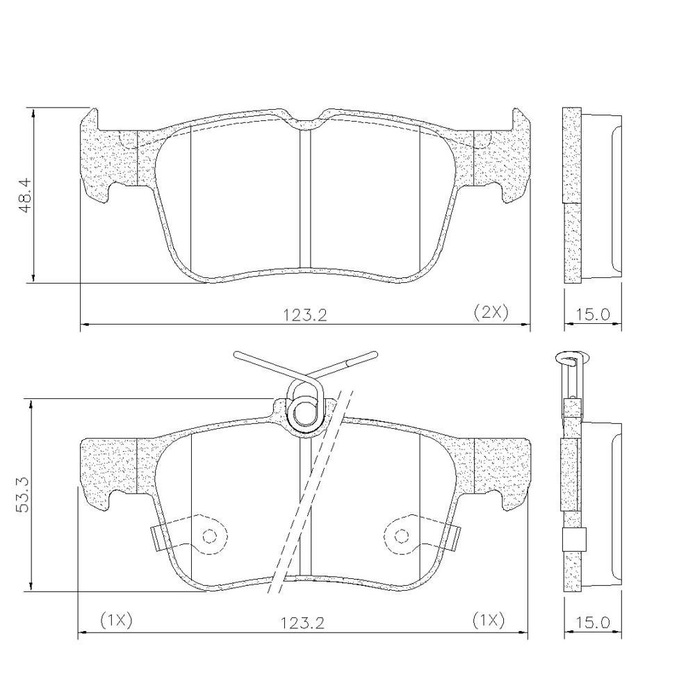 Pastilha De Freio Traseira Ford Fusion 2013/ Frasle Pd1513