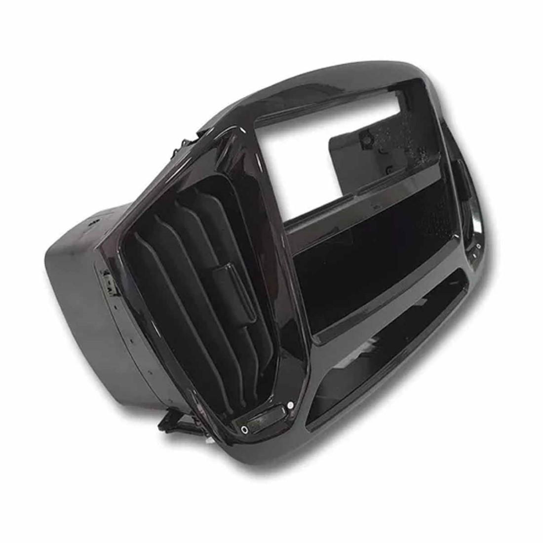 Moldura Central Painel Preto Fiat Uno 2015/ Fiat 100220813
