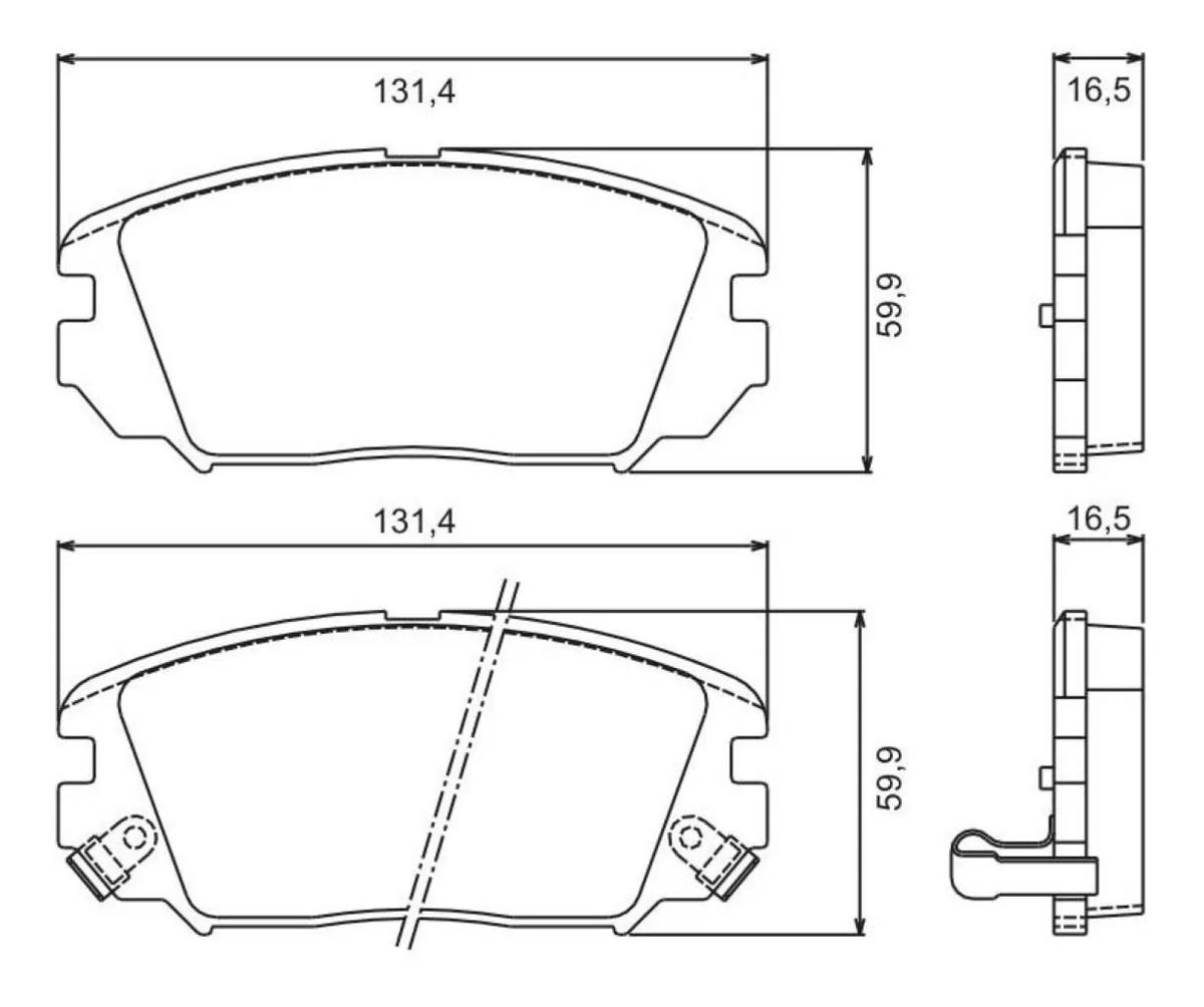 Pastilha Freio Hyundai Azera Sonata Jurid Hqj2268A