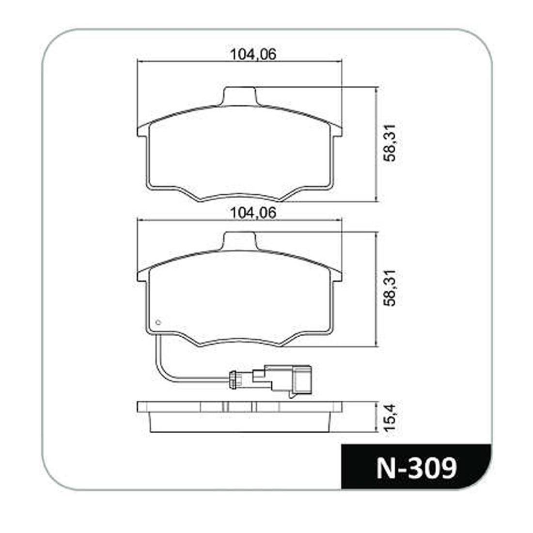 Pastilha Freio D Ford Del Rey Pampa Scala Ipanema Kadett Monza Cobreq N309