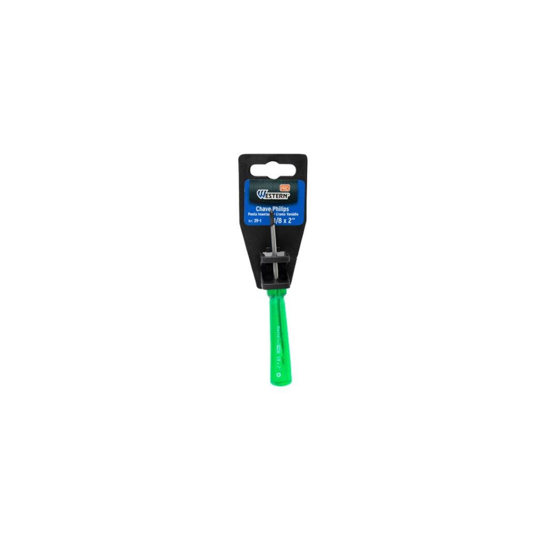 Chave Philips Verde 1/8X2" Ponta Iamantada Western 39-1