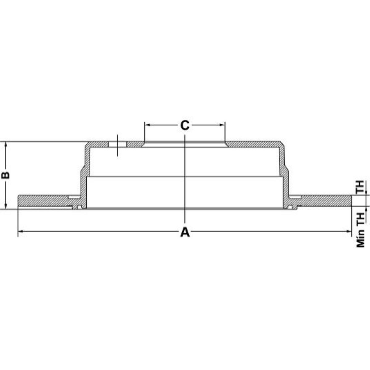 Disco Freio Traseiro Bmw 316 1986/1995 320 1986/1993 Fremax Bd9581