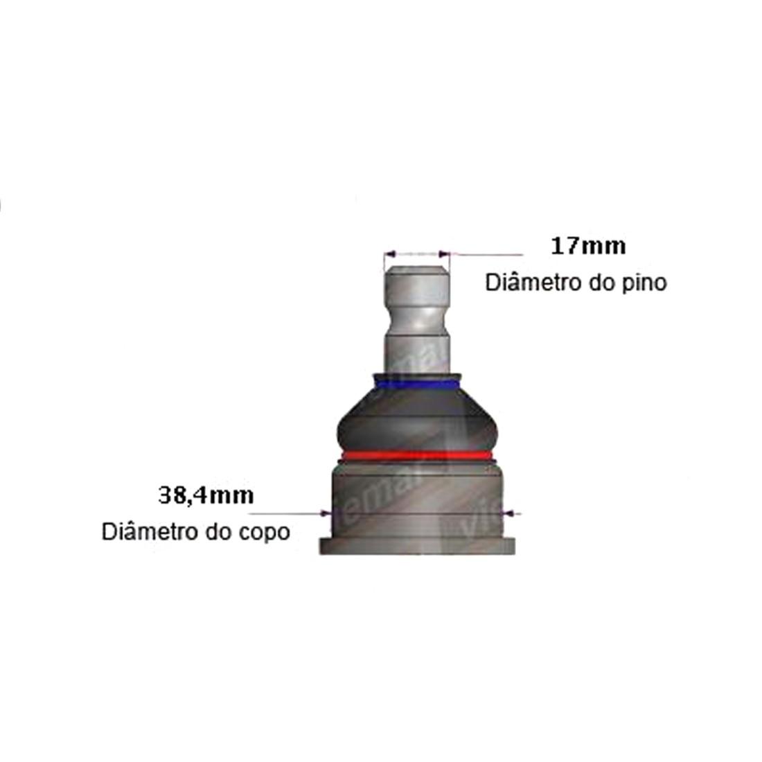 Pivo Suspensao Fiat 500 2012 A 2017 Viemar 503291