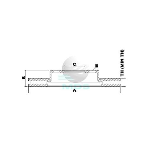 Disco De Freio March Versa Mds D921A
