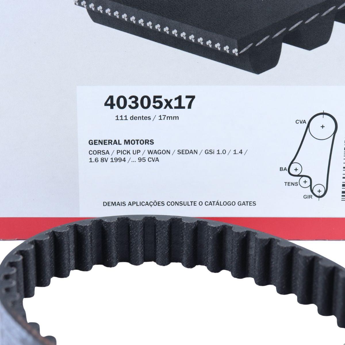 Correia Dentada Gm Corsa 8V 1.0 1.4 1.6 94/96 Gates 40305X17