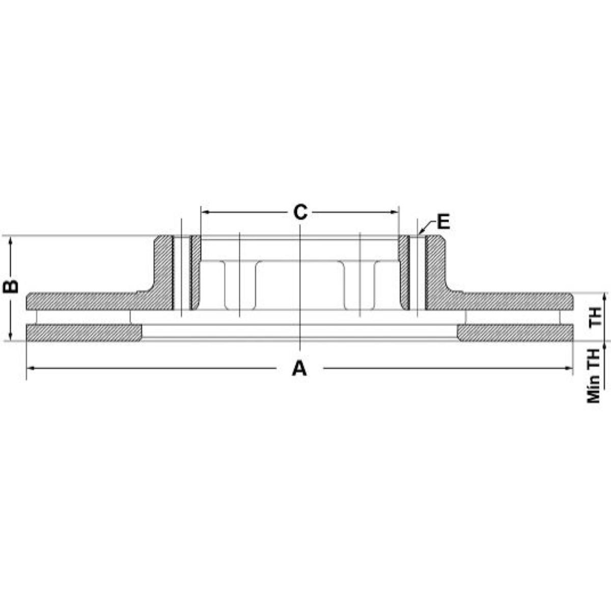 Disco Freio Dianteiro Gm Trafic 2.1 2.2 Renault Trafic 2.0 2.2 Fremax Bd1367