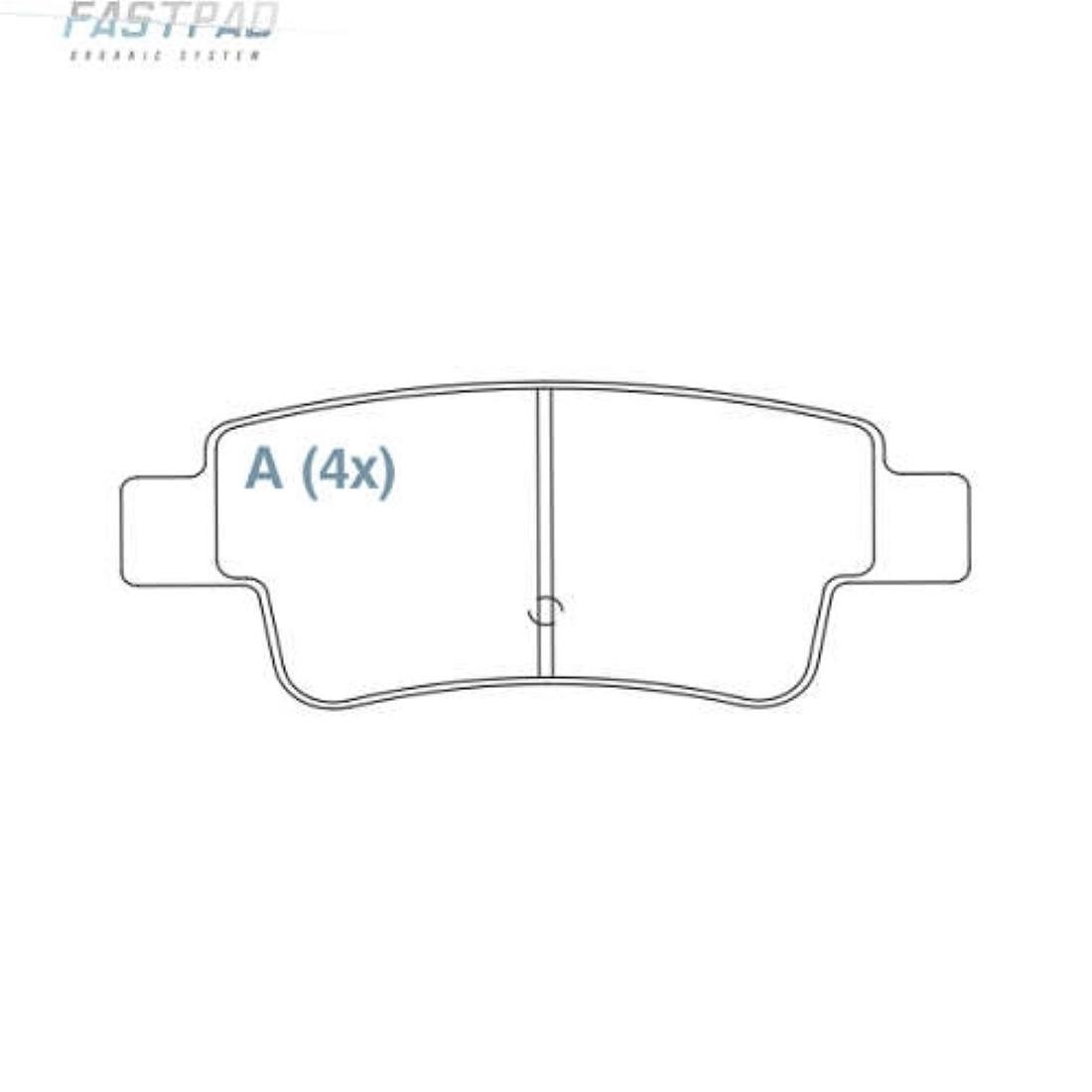 Pastilha Freio Tras Ceramica C4 Picasso 2008/ Willtec Fp896
