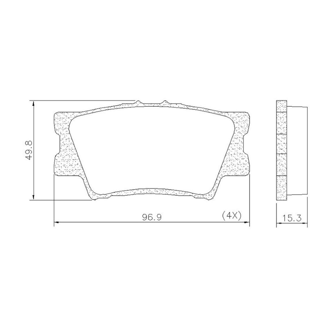 Pastilha Freio Traseira Rav4 2005 A 2019 Fras-Le Pd753-Cmaxx
