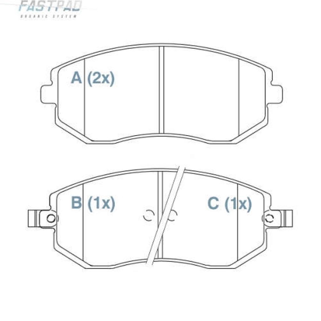 Pastilha Freio Diant Ceram Subaru Impreza 08/ Willtec Fp843