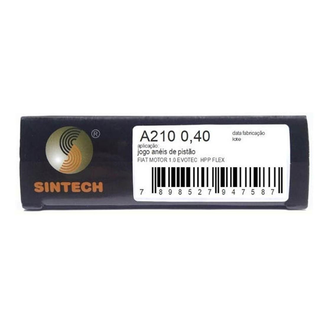 Anel Motor Fiat Uno Palio Mobi 1.0 Flex Sintech A210/40