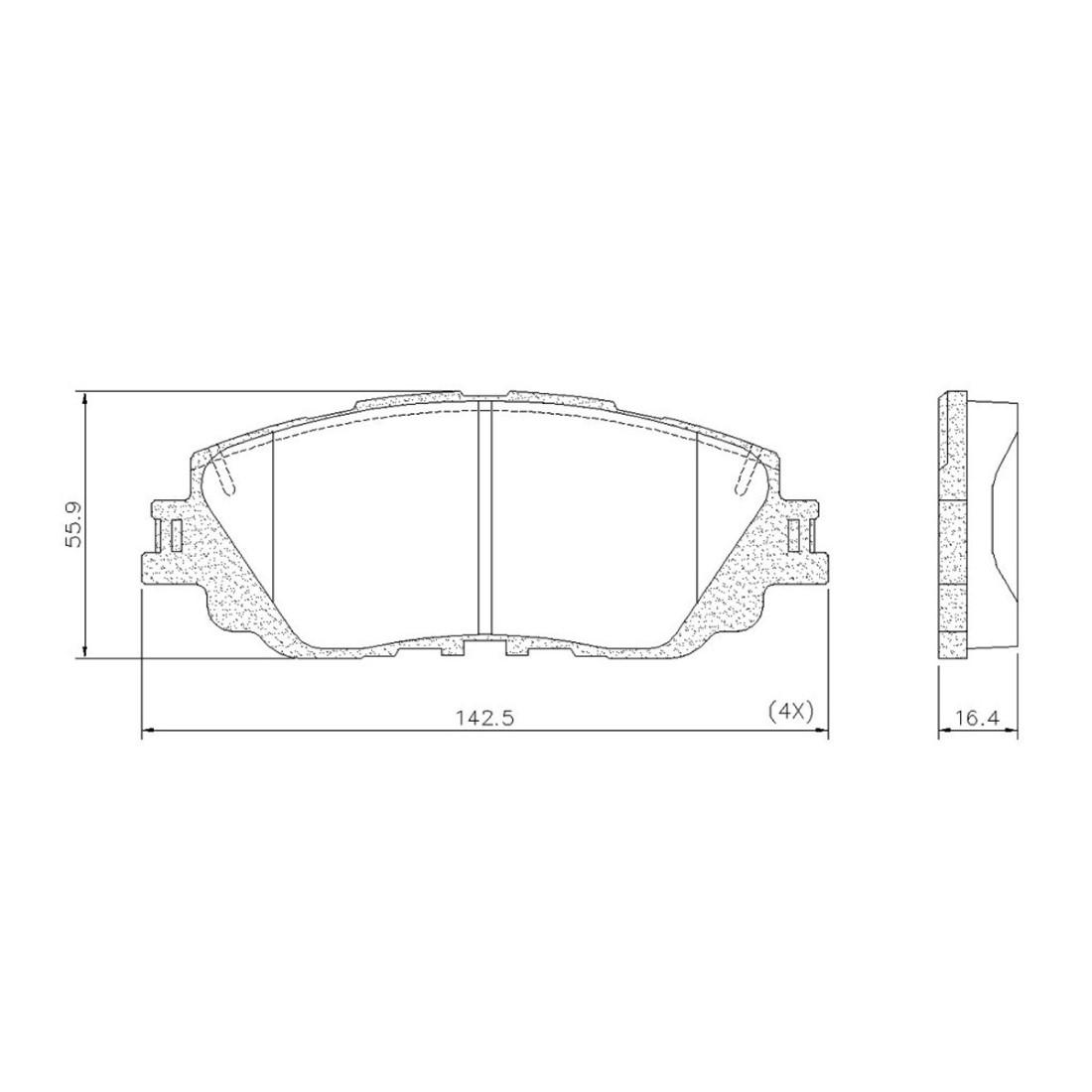Pastilha Freio Dianteira Rav4 Corolla 2017/ Fras-Le Pd1598