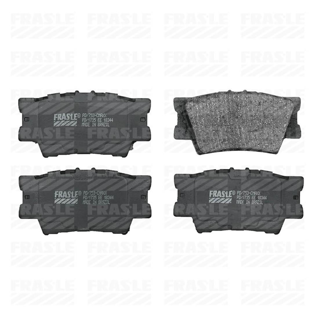 Pastilha Freio Traseira Rav4 2005 A 2019 Fras-Le Pd753-Cmaxx