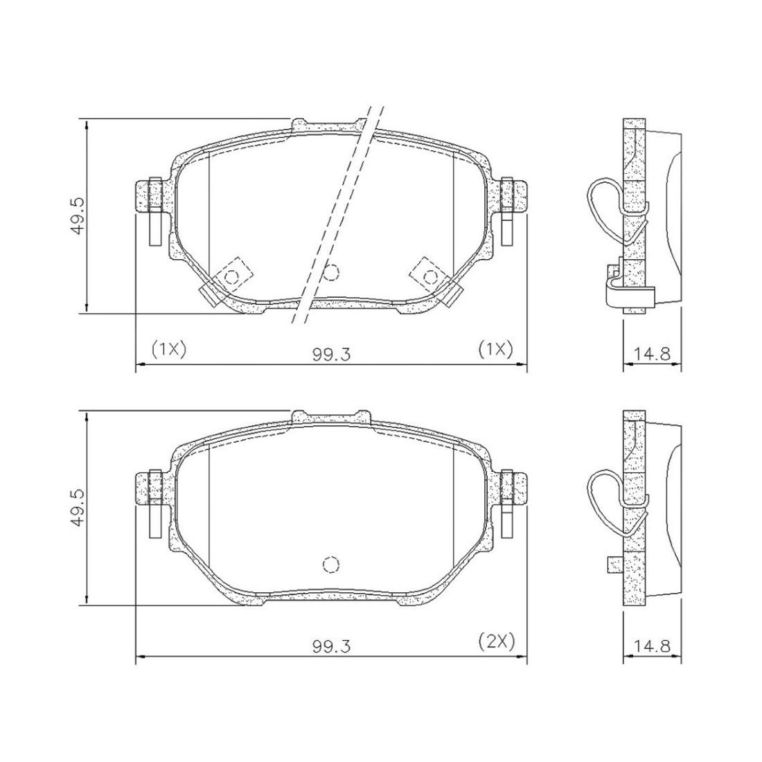 Pastilha Freio Traseira Corolla 2019 A 2023 Fras-Le Pd2209