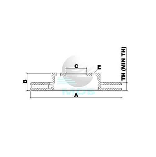 Disco De Freio Xantia Xsara Berlingo Partner Mds D697