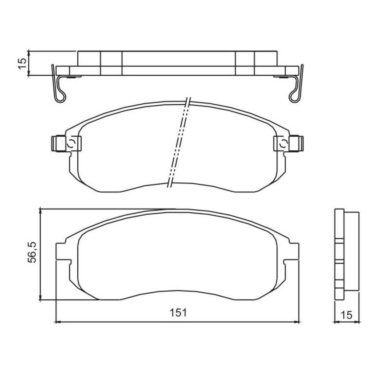 Pastilha De Freio Diant L200 02/ Pajero Sport Jurid Hq2222A