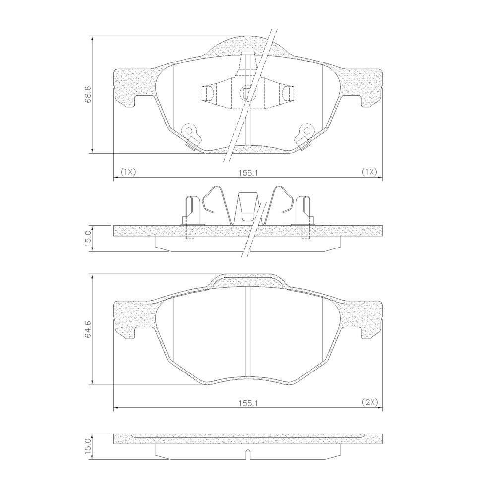 Pastilha De Freio Dianteira Honda Accord Viii Frasle Pd1447