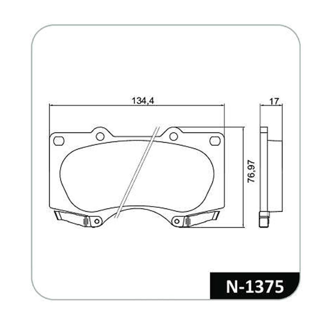 Pastilha Freio D Gx Pajero Fortuner Hilux Cruiser Tacoma Tundra Cobreq N1375