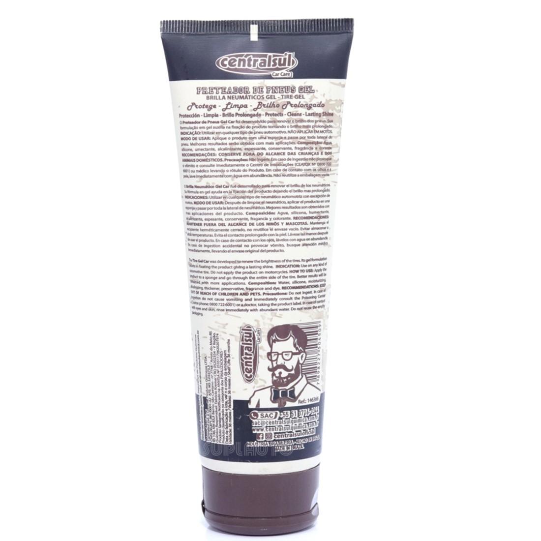 Limpa Pneus Gel Men 250G Central Sul Central Sul 146366