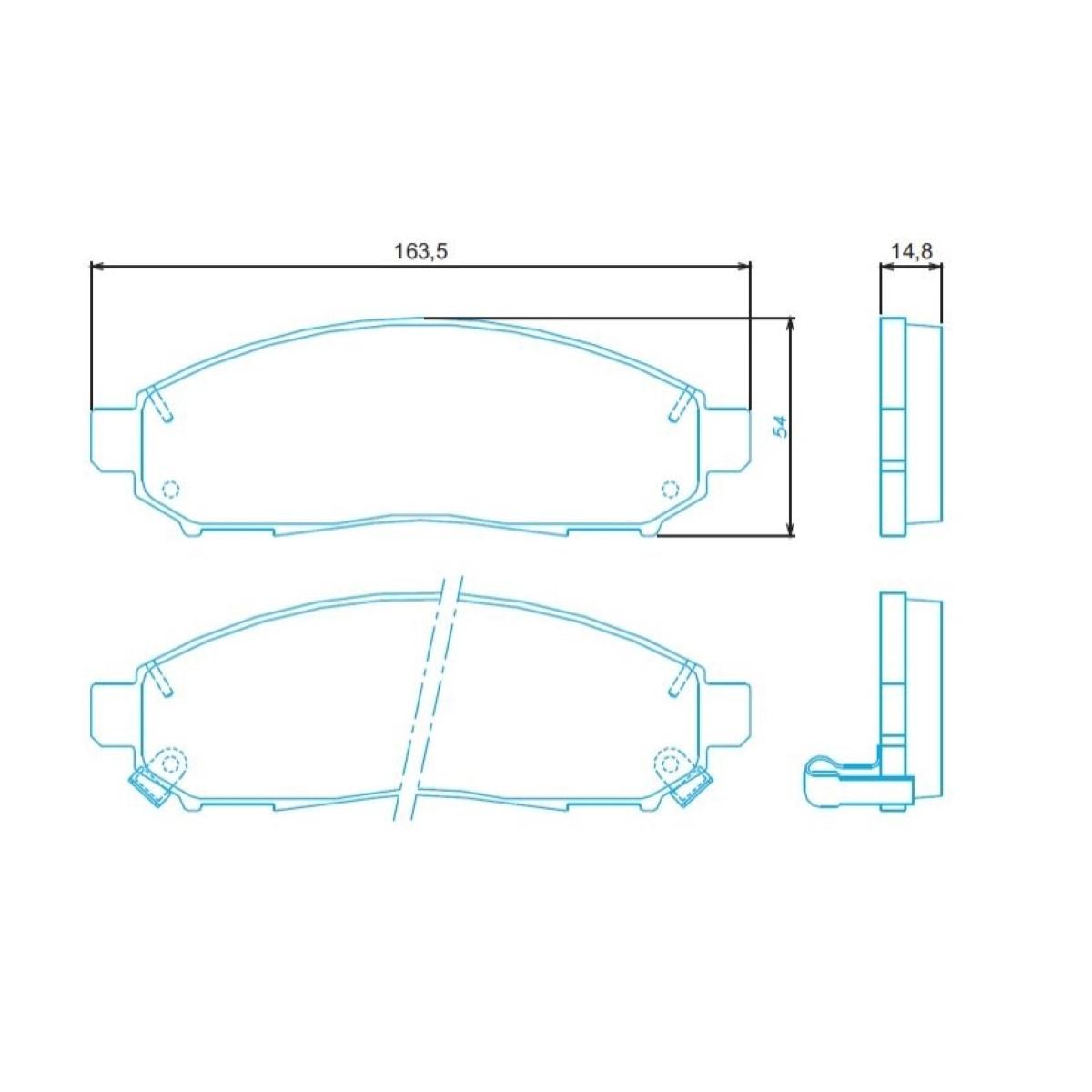 Pastilha Freio Diant Pathfinder Xterra 2005/ Jurid Hq2285