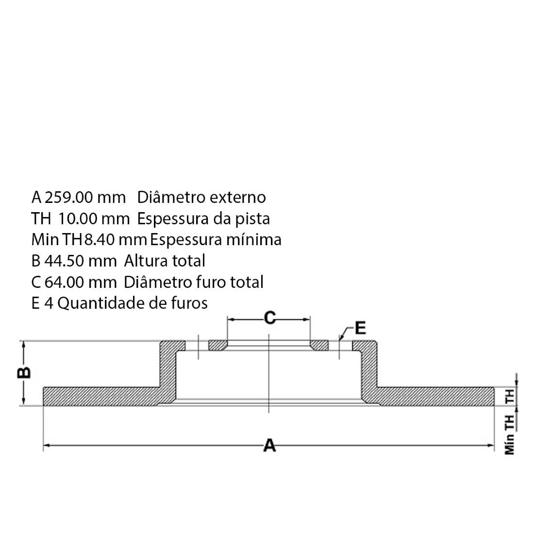 Disco Freio Traseiro Mini Cooper 2007 2015 Fremax Bd8571