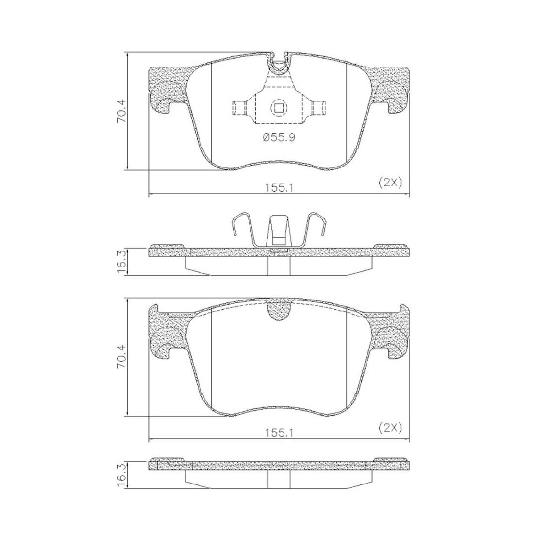 Pastilha Freio Peug 3008 5008 Citroen C4 15/ Fras-Le Pd2220