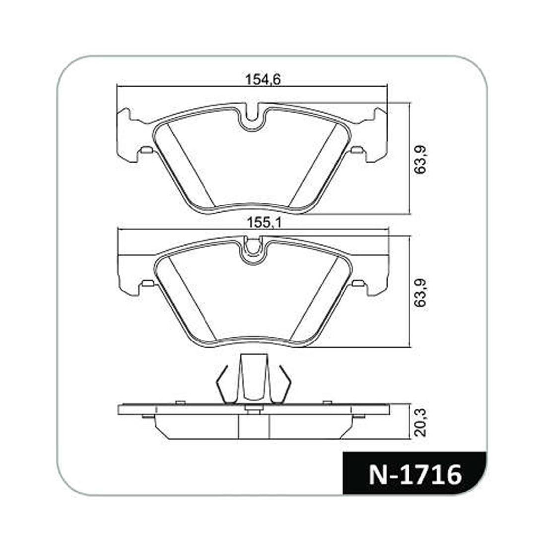 Pastilha Freio Bmw 318 320 325 328 330 X1 Z4 Cobreq N1716