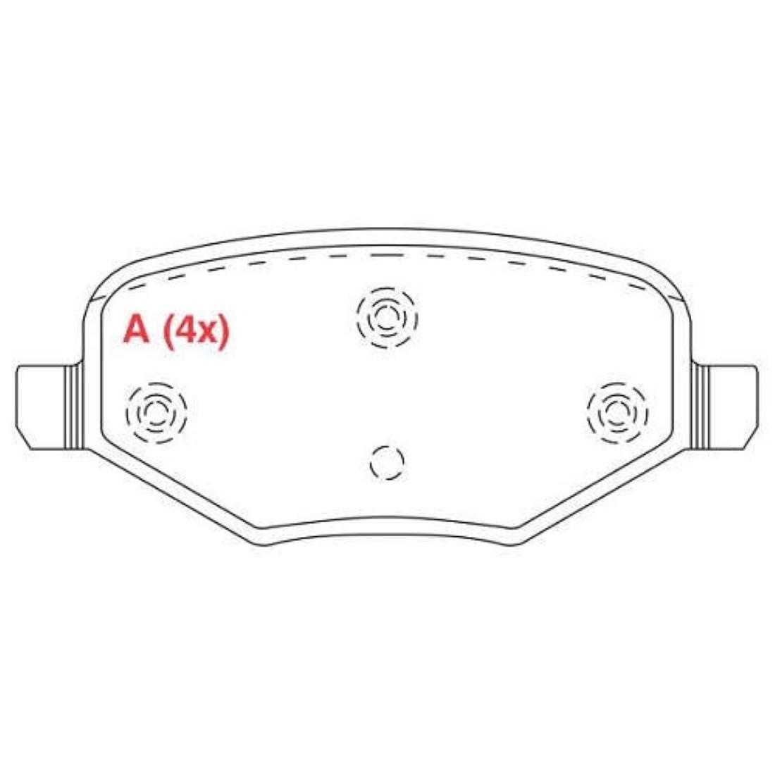 Pastilha Freio Diant Ceramica Ford Edge 2011/ Willtec Fp204